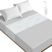 White Grounding Sheets, 110"x24" – Grounding Mat for Bed, 10% Silver Fiber