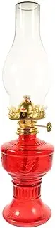 SOLFEJ Red Antique Metal, Glass Kerosene Lantern for Indoor/Outdoor Use
