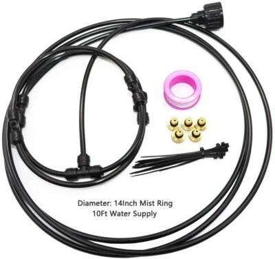 Fan Misting System, Misting Fan Ring, Outdoor Mist Cooling System New