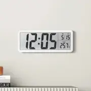 Battery Powered Digital Wall Temp Date Clock