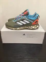 ADIDAS WEB BOOST ( OLISTR/HALBLU/PRERED ) SNEAKERS SHOES SIZE 11 ( HQ6170 )