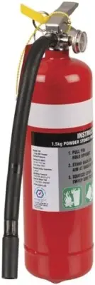 1.5kg Fire Extinguisher 2A:30B:E - Metal Bracket