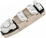 Window Master Control Switch Power Window Switch OEM A2229056800 A2059056811 2229056800 2059056811 for W213 W222 E Class 4 Door Saloon Window Lifter Switch(Size:Beige)
