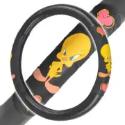 Tweety Bird Looney Tunes Leather Steering Wheel Cover Universal Size 14.5-15.5" (for: Lexus)