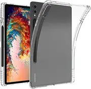 [LANHOMEX] Samsung Galaxy TAB S9 Ultra case (SM-X910/X916B/X918U) 14.6 inch, Clear TPU case, with Pen Slot, Pencil receptable,TAB S9 Ultra Cover, Soft, Anti-Slip, Anti-Drop,Galaxy TAB S9 Ultra case.