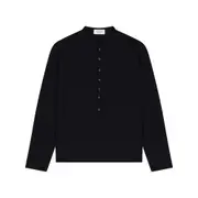 [Laneus] Laneus Button-up T-shirt L BLACK