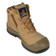 Mongrel 461050 WorkBoots SteelToeSafety WheatZip ScuffCap +18 FREE luggage cords