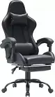 Gaming Chair Massage Lumbar Cushion Racing Style, 135° Office Computer Chair Rec