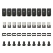 10 Sets Micro USB Welding Type Male 4 Pin Plug Connector for Cover 4 i