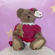 Boyds Bears Dawn Marie Plush Holding Teddy Red Nightgown Retired New