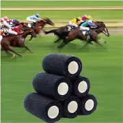 50 BANDAGES COHESIVE Horses Vets Physio Tattoo 10cmx4.5mt BLACK