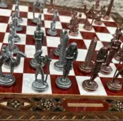 Cleopatra Pharaoh Antique Chess Set - Large Chess Set