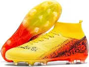 [ZENTAUR] Men's Soccer Cleats Football Shoes High-Tops Spikes Firm Ground Turf Sports Athletic Combat Boots Shoes Football Equipment