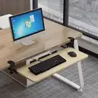 Extra Sturdy Slide Keyboard Stand Pull Out Desk Extender Computer Keyboard