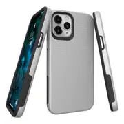 For iPhone 12 Pro/12 Case Armour Shockproof Strong Light Slim Cover Silver