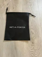 Net-A-Porter Black Drawstring Dust Bag 11.5" x 9.5" • GUC‼ • FREE S/H‼