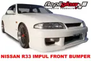 FRONT BUMPER BAR SPOILER compatible for NISSAN SKYLINE R33 IMPUL
