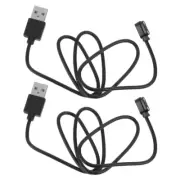 2 Pcs Charging Cable Data Micro Usb Adjustable Smartwatch Charger