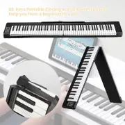 Electric 88 Keys Portable Keyboard Piano for Beginners W/ Bluetooth 128 Rhythms