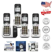 DECT 6.0 Cordless Phone Set with Caller ID & 5" Backlit Display - 4 Handsets