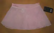 NWT Bloch Dance Candy Pink Mock Wrap Skirt Butterflies Med Child 8/10 CR5030