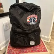 Herschel Washington Wizards NWT Packable Daypack Black Nylon Backpack