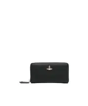 Logo zipper wallet One size Black