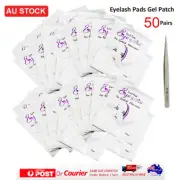 50Pair Eyelash Pad Gel Patch Lint Free Lashes Extension Under Eye Pads Mask AU