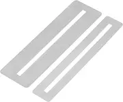 HALLMERS 2-Piece Fingerboard Fretboard Guard Set (22mm & 13mm) - Protect Your Guitar from Scratches During Fret Filing Polishing Leveling (Brushed Stainless Steel)
