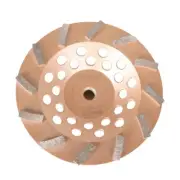 7" 12 Turbo Diamond Abrasive Seg 5/8"-11 Arbor Concrete Grinding Cup Wheels