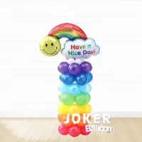 在飛比找蝦皮購物優惠-【Joker Balloon】diy彩虹氣球柱 氣球柱 開幕