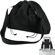 [Generic] Travel Neck Pillow Case | Neck Pillow Carrying Bag for Airplane | Portable Drawstring Storage Pouch Adjustable Strap Traveling Accessories for Men, Women & Trains