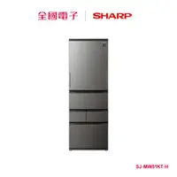 在飛比找蝦皮商城優惠-SHARP 504L變頻左右開五門電冰箱-尊爵灰 SJ-MW