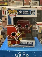 Funko POP! Heroes - DC Super Heroes - Gingerbread The Flash #447 with Protector