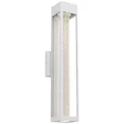 Hollis 55 LED Outdoor White Wall Lights Bubble Modern IP44 Exterior Lighting Telbix