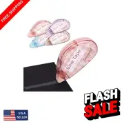 Clear Double-Sided Tape Roller for Kids & Adults - 4 Pack, No Mess Application