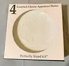 Set of 4 Assorted Cheese Appetizer Plates BIA Cordon Bleu 6.5 Inches Porcelain