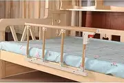 Foldable Bed Guard Anti-Fall Bed Guardrail for Elderly Adults Assist Handle Handicap Bed Railing Hospital Metal Grip Bumper Bar (Color : 12cm, Size : 95cm×40cm)