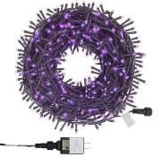 66Ft Led Rope Lights Outdoor Fairy String Lights Plug in with 200 LEDs,Purple