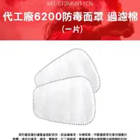 在飛比找momo購物網優惠-【SAM】6200防毒面罩過濾棉 5入 防塵濾棉 851-S