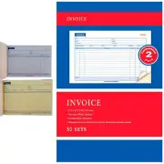 1 Book Carbonless Invoice Receipt Record 2 Part 50 Sets Duplicate Receipt Copy