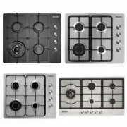 Quality Modern Gas Cooktop Italian SABAF Burners Flame Failure Device Wok Trivet