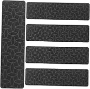 5Pcs Non Slip Stair Treads Carpet Mats with Self Adhesive Backing for Stairs Durable Easy to Clean for Pets Grey