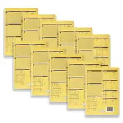 10pc Spirax 138 A4 Graph Book 10mm 96-Pages Writing Notebook Stationery Yellow