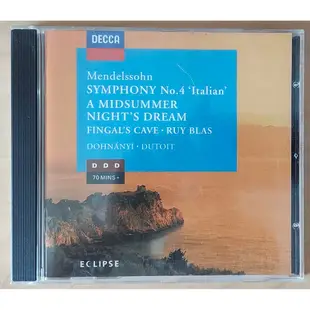 Mendelssohn:Symphony 4 Italian/A Midsummer Night's Dream