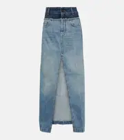 [Stella McCartney] Stella McCartney Denim maxi skirt AU 14 blue