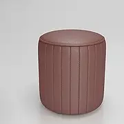Faux Leather Vanity Stool, Upholstered Make up Bench, Foot Stool, Vanity Chair Tufted Footrest Stool Makeup Stool for Living Room, Dressing Room,B,35cm