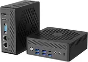 GZBOX X15 N150(3.6GHz) Mini PC Fanless, 16GB DDR4 RAM 512GB NVMe SSD, Dual LAN, Triple 4K Display, Fanless Silent Micro Desktop Computer for Home/Office/USB3.2/BT5.2/WiFi 6 (8G+128G)