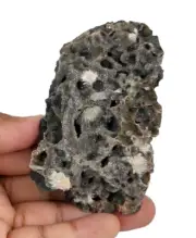 Natural Thomsonite on Chalcedony Mineral Specimen #42