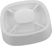 WOONEKY Cat Food Water Bowl Divided Slow Feeder for Small Pets Easy Clean Puppy Feeder Multi Function Pet Feeding Bowl for Cats and